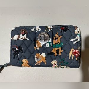 Vera Bradley HOLIDAY DOGS wallet NEW